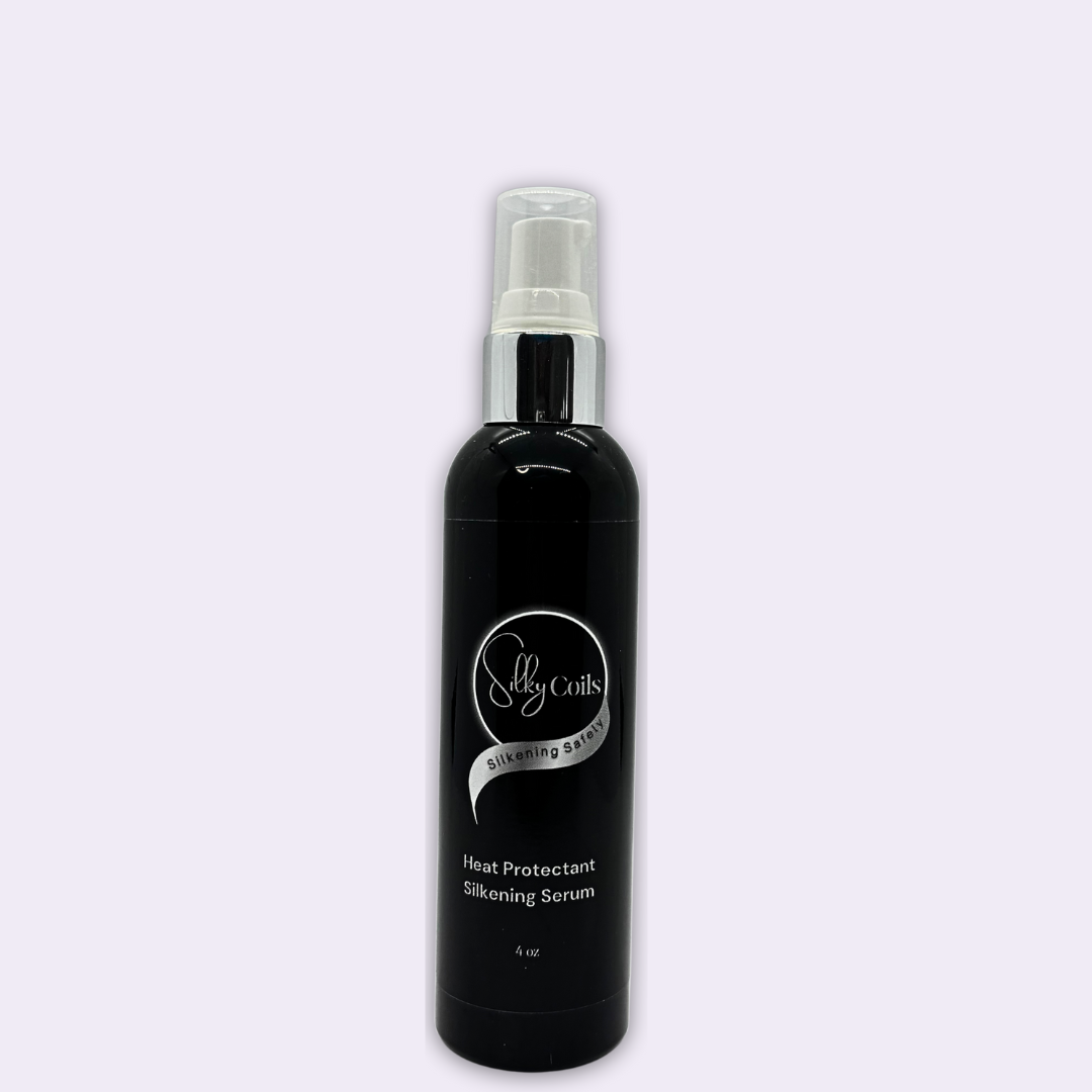 Silky Coils Heat Protectant Silkening Serum